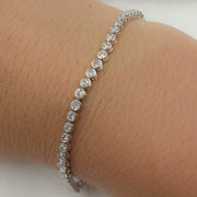 BTO65183. 14k Solid Gold Diamond Tennis Bracelet